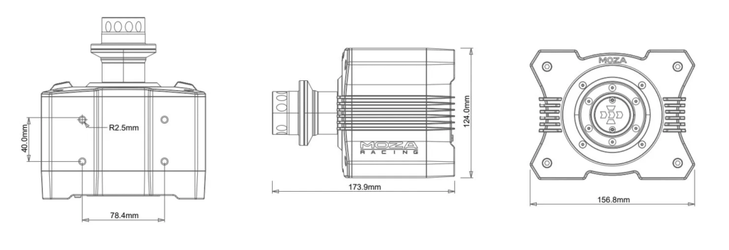MOZA-R5-Dimensions